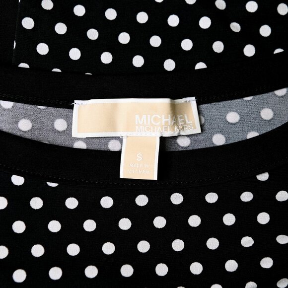 MICHAEL MICHAEL KORS Black and White Polka Dot Dress - Size Small - Picture 8 of 9